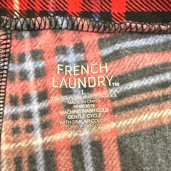 French Laundry Plaid Leggings - Picture 2 of 5